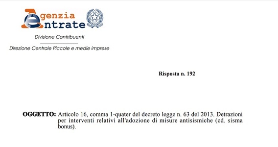 Sismabonus, limiti rigidi sull'asseverazione: le novità normative non sono per tutti