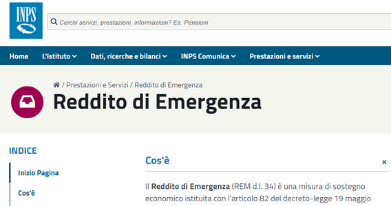 Domanda reddito di emergenza dal 7 aprile 2021: le istruzioni INPS