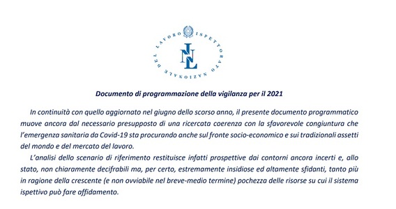 Cassa integrazione Covid: controlli INL per i datori di lavoro che la richiedono