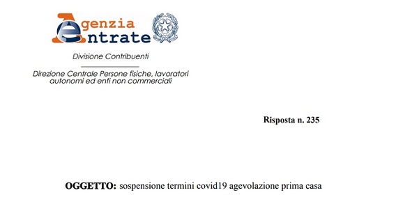 Bonus prima casa, la sospensione dei termini non vale per i lavori di ristrutturazione