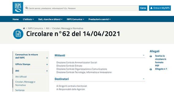 Uniemens CIG 2021 per il pagamento della cassa integrazione: istruzioni INPS