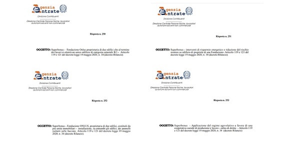Superbonus 110 per cento ed Enti del Terzo Settore: i chiarimenti delle Entrate