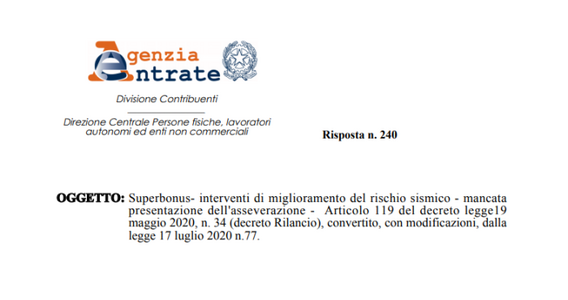 Superbonus 110, spese per lavori nel 2018 senza asseverazione: sono escluse dall'agevolazione