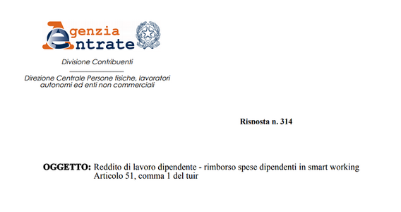 Smart working e rimborso spese ai dipendenti: quando non si applica l'Irpef?