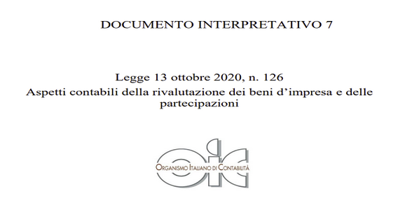 Rivalutazione dei beni d'impresa: il documento informativo numero 7 dell'OIC