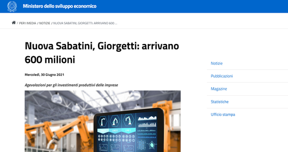 Nuova Sabatini, rifinanziamento approvato ed erogazione del contributo più veloce per le PMI