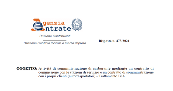 Carburante autotrasportatori, la detrazione IVA con contratti di commissione