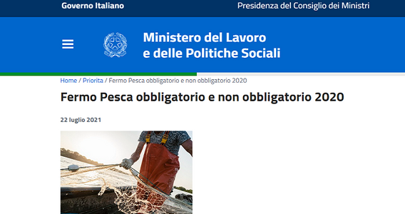 Indennità fermo pesca: al via il pagamento per le sospensioni del 2020