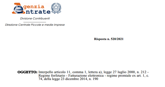 Fattura elettronica forfettari, la tardiva emissione non mina il regime premiale