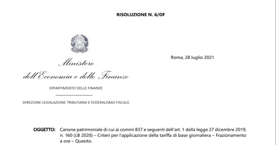 Canone patrimoniale, come si calcola? Dal MEF le istruzioni per la tariffa di occupazione