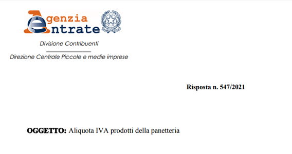 IVA alimentari: per i prodotti di panetteria non tutti gli ingredienti fanno la differenza sull'aliquota