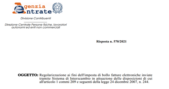 Bollo fatture elettroniche, regolarizzazione automatizzata in caso di omesso versamento