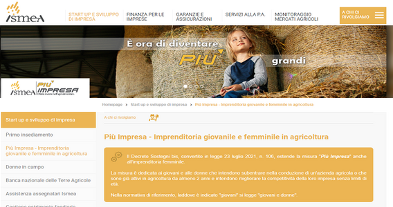 Imprese agricole, fondo perduto e mutui a tasso zero per tutte le donne