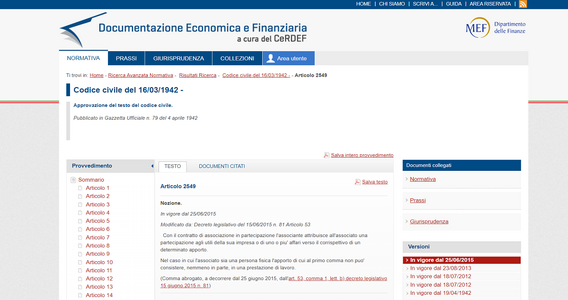 Il contratto di associazione in partecipazione