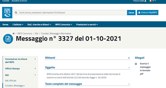 Esonero contributi agricoli: proroga domanda al 6 ottobre 2021
