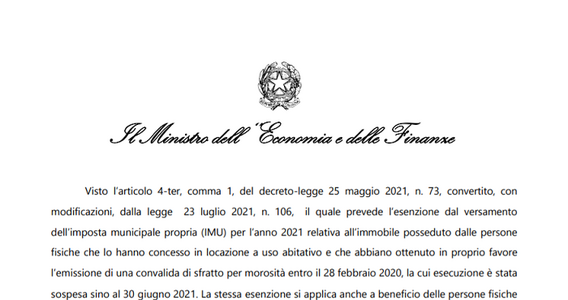 IMU 2021, esenzione per sfratti sospesi: domanda al Comune per il rimborso della prima rata