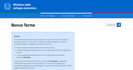 Bonus terme 2021, come funziona la prenotazione dall'8 novembre? Le istruzioni