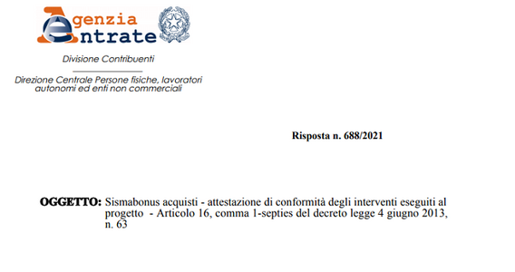Sismabonus acquisti anche con attestazione di conformità dopo la data del rogito
