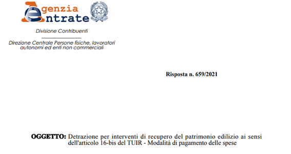 Bonus ristrutturazione, modalità di pagamento e calcolo limite di spesa: nuovi chiarimenti