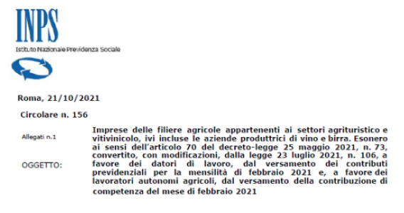 Esonero lavoratori agricoli febbraio 2021, le istruzioni INPS sulla misura del decreto Sostegni bis