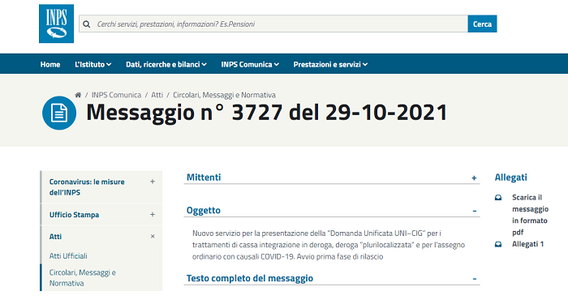 Domanda cassa integrazione, come funziona? Online la nuova piattaforma UNI CIG: il manuale INPS