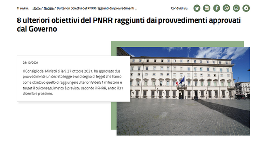 PNRR: dopo lo sprint sul turismo, ci sono ancora 22 obiettivi da raggiungere entro il 2021