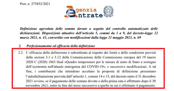 La definizione agevolata degli avvisi e l'interrogativo dell'autocertificazione