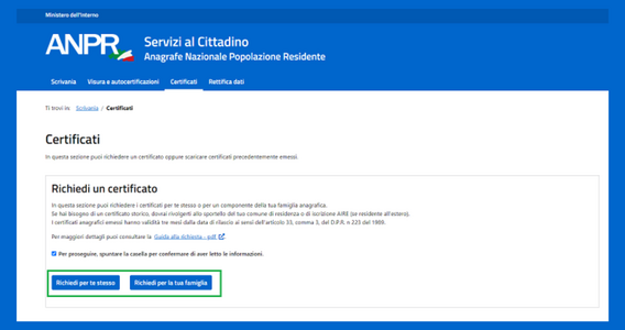 Certificati anagrafici, richiesta online tramite ANPR: guida in pdf e istruzioni