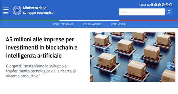 Fondo AI e Blockchain, 45 milioni dal MISE per progetti innovativi