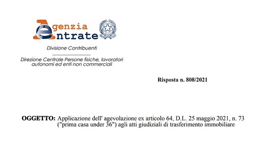 Bonus prima casa under 36, agevolazioni anche per l'acquisto dell'abitazione all'asta