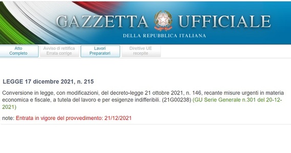 Decreto Fiscale 2022 in Gazzetta Ufficiale fuori tempo massimo: le novità in vigore troppo tardi