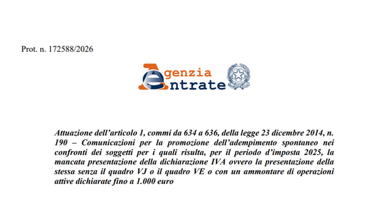 Partite IVA, lettere del Fisco in arrivo: sotto la lente l'omessa o errata dichiarazione annuale