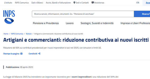 Partite IVA, caos INPS sulla riduzione contributi: partono avvisi bonari, DURC bloccato