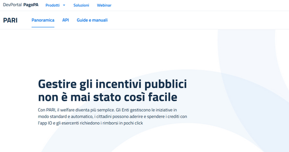 Il bonus elettrodomestici inaugura PARI, la piattaforma PagoPA integrata con l'App IO