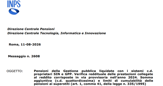 Pensioni: l'INPS avvia i ricalcoli per gli statali. In arrivo trattenute fino a 60 rate