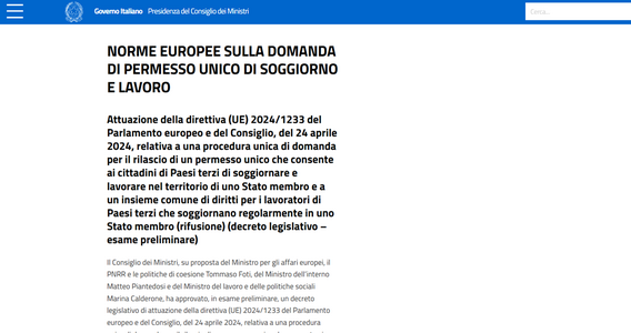 Permesso unico per soggiorno e lavoro: come cambiano le procedure