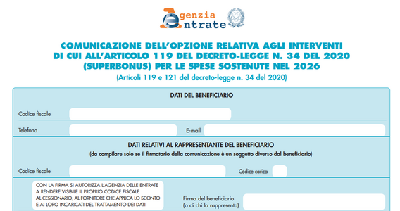 Superbonus 2026, dal 23 luglio le nuove comunicazioni per cessione del credito e sconto in fattura