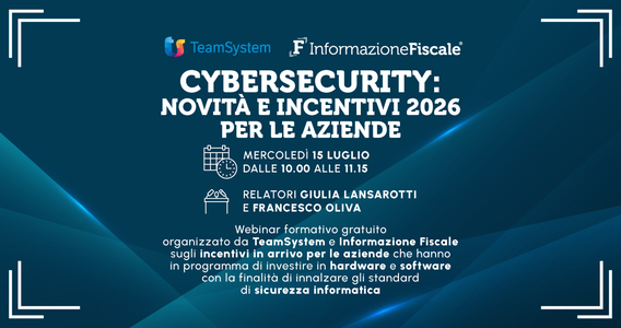 Cybersecurity: novità e incentivi 2026 per le aziende