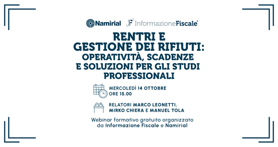 RENTRI e gestione dei rifiuti: operatività, scadenze e soluzioni per gli studi professionali