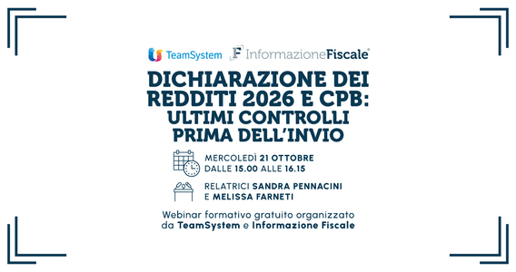Dichiarazione dei redditi 2026 e CPB: ultimi controlli prima dell'invio
