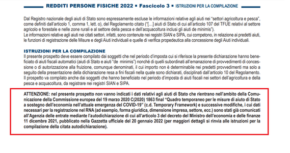 Aiuti di Stato Covid fuori dal modello Redditi e IRAP 2022 in caso di autodichiarazione