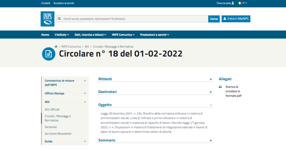 Cassa integrazione 2022: a chi spetta e chi può richiederla? Le risposte nella maxi circolare INPS