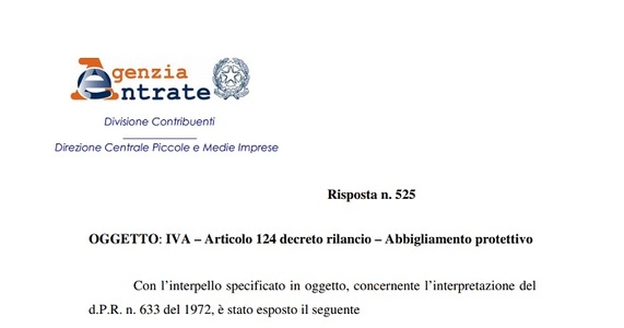 IVA agevolata per guanti, tute e cuffie anche senza finalità sanitarie