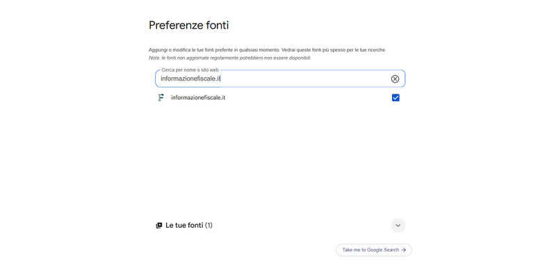 Ora puoi scegliere Informazione Fiscale anche su Google