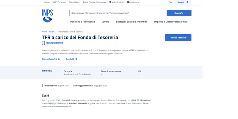 TFR: comunicazione obbligatoria ai dipendenti