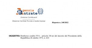 Rimborso credito IVA escluso se le fatture sono intestate alla partita IVA italiana della società extra UE
