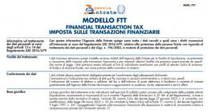 Imposta transazioni finanziarie: nuovo modello dal 25 gennaio e istruzioni aggiornate