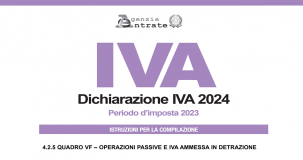 Quadro VF dichiarazione IVA 2024: istruzioni per la compilazione 