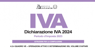 Quadro VE dichiarazione IVA 2024: istruzioni per la compilazione