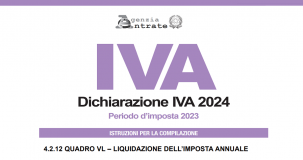 Quadro VL dichiarazione IVA 2024: le istruzioni per la compilazione 